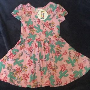 Cactus Dot Dot Smile toddler dress